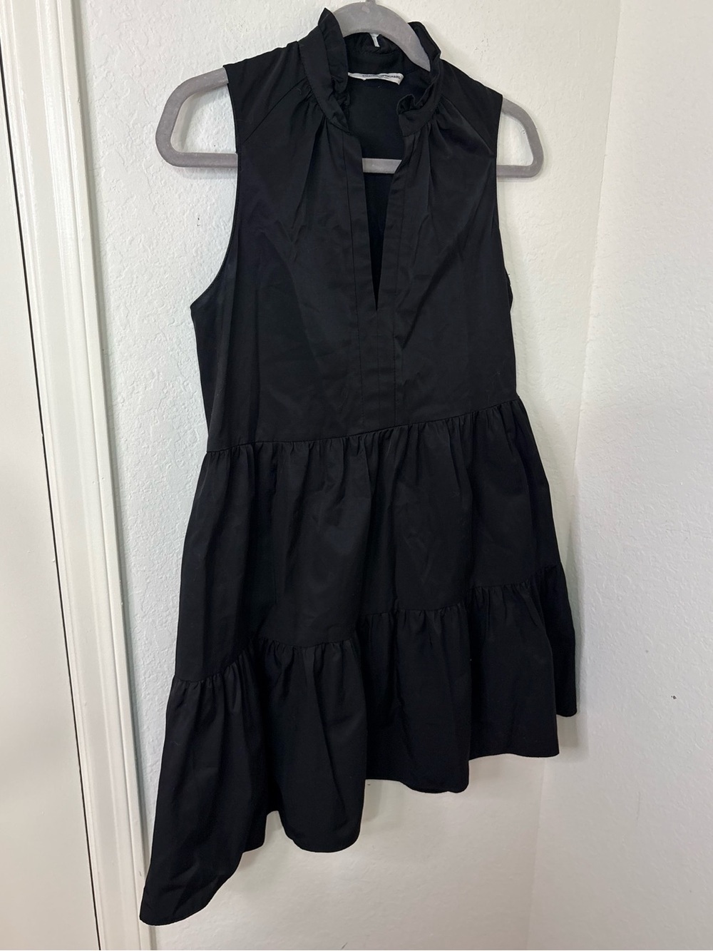 Amanda Uprichard Black Sleeveless Saffron Mini Dress size Small - Picture 3 of 13